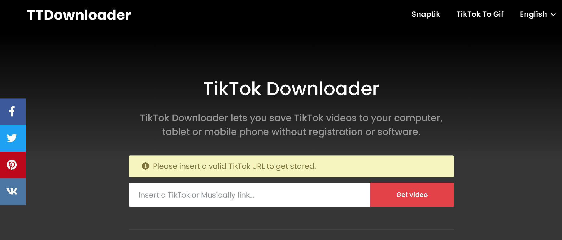 TT Downloader for Tiktok