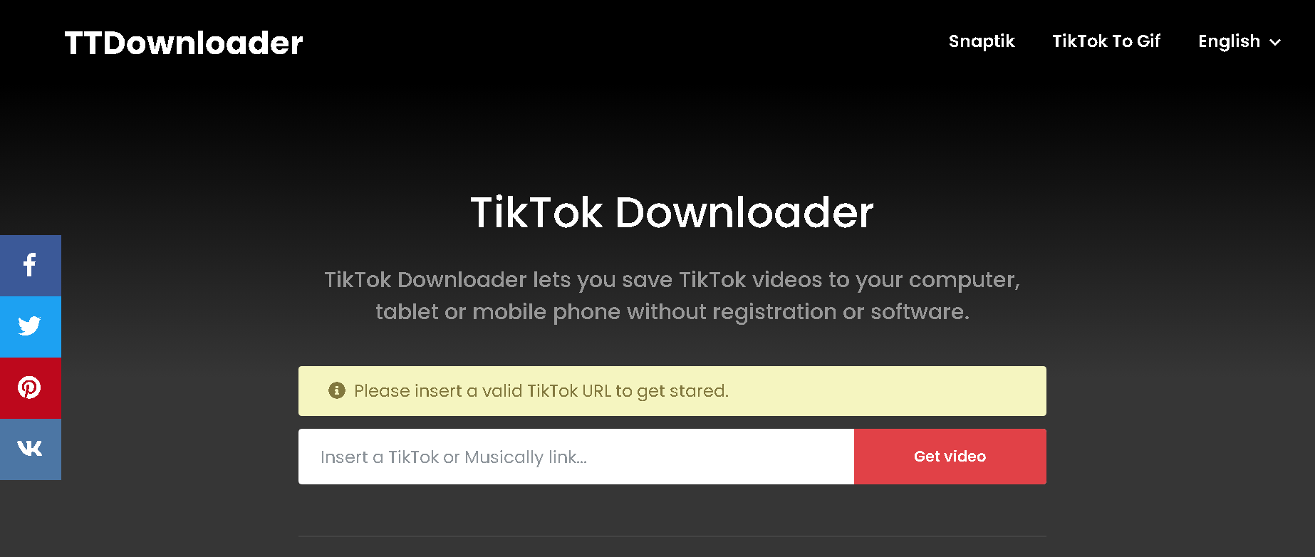TikTok Downloader video TikTok Downloader