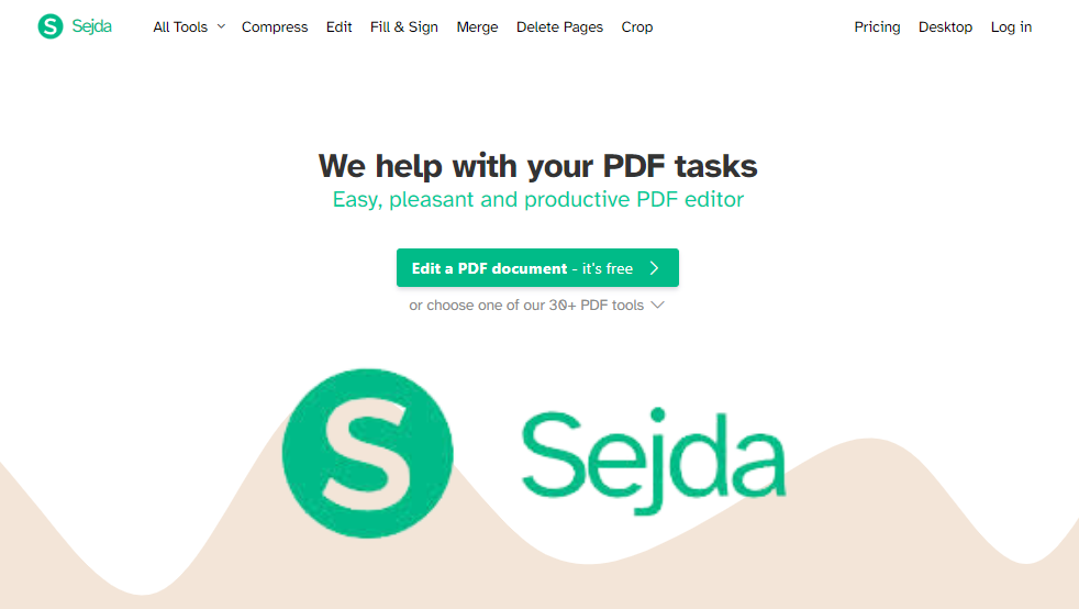 Sejda PDF Editor Online PDF Editing